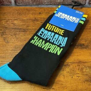 Future JEOPARDY Champion Men's Socks - Black and Blue Size 7-12